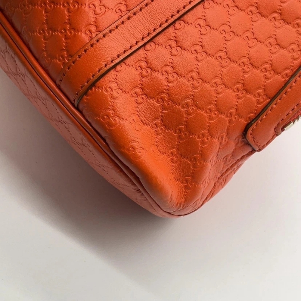 Gucci Microguccissima Mini Dome Satchel Handbag – Vibrant Orange - Picture 10 of 16